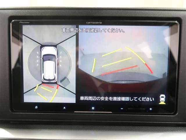 全方位カメラ付きで車庫入れもらくらくです。