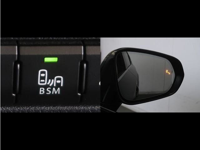 隣車線を走る車両をレーダーで検知し、ドアミラーでは確認しにくい後側方エリアに存在する車両に加え、急接近してくる車両も検知します。車両を検知するとドアミラーに搭載されたLEDインジケーターが点灯します。