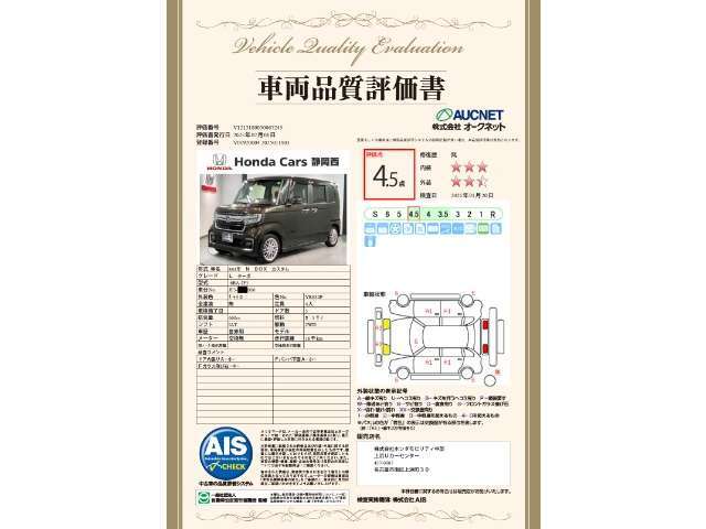 第3者機関によって車両状態証明書を発行しておりますので、状態の確認含めて安心、信頼、満足にお答えします。