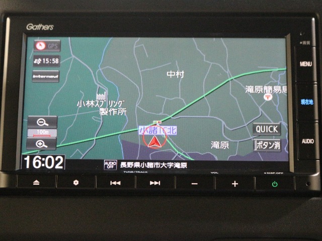 ギャザズメモリーナビ　VXM-205Ci装備。Bluetooth、USB対応です。
