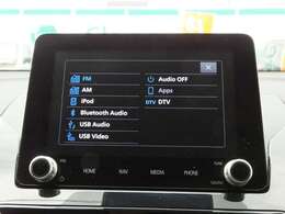 ナビ機能に併せて、BluetoothオーディオやUSBオーディオの再生などのエンタメ機能も充実しております。