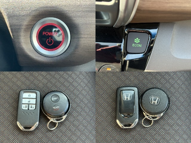 ☆ECONモード☆車全体を低燃費モードに自動制御☆ホンダスマートキー☆ポケットやバックに携帯していればボタン一つで施錠＆解除☆