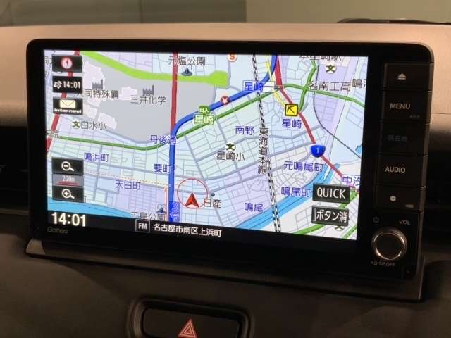 ギャザズナビ搭載です。知らない道も安心ですね！