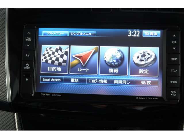 ナビゲーション付きで初めての場所では大変便利で助かる装備です。