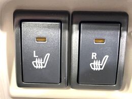 【シートヒーター】寒い日に重宝するシートヒーター！エアコンより早く温まってくれるので寒がりの人も安心ですね♪エアコンの温風は乾燥するから苦手、という方にもをおすすめです。