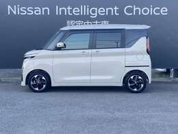 ルークスの横からの画像です。当店は全車　整備・保証付なので安心してご検討頂けます。次の画像でもお待ちしております。