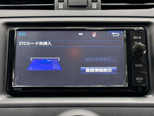 ナビ画面に連動したETCが付いてるので過去に利用した利用料金も一目で分かっちゃいます。　ETCの抜き忘れ、挿し忘れも警告してくれるので防犯、事故対策に安心ですね。