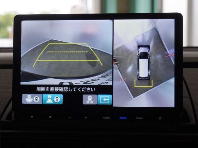 ◆全周囲カメラシステム◆運転席から見えにくい後方などをナビ画面で確認でき運転を支援するシステムです！