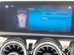 ●アンビエントライト（メーカーオプション）：車内の間接照明はその日、その時の気分に合わせて色を変えることができます