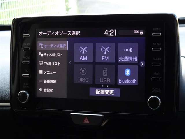 CD・DVD（再生機能）・ブルートゥース等を使用することができます。