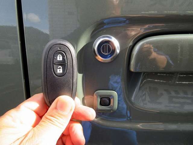 キーをしまったままでもドアの施錠・開錠が出来ます。一度使ったらはなせない機能です。