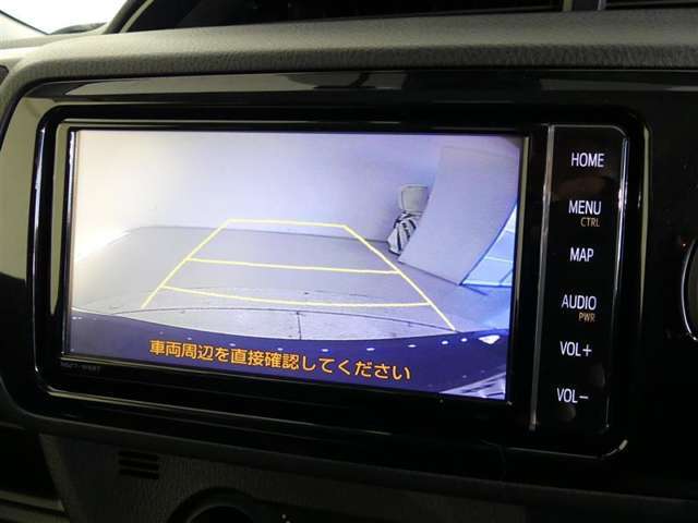 車庫入れの強い味方。後退時の死角をチェックするために便利です。