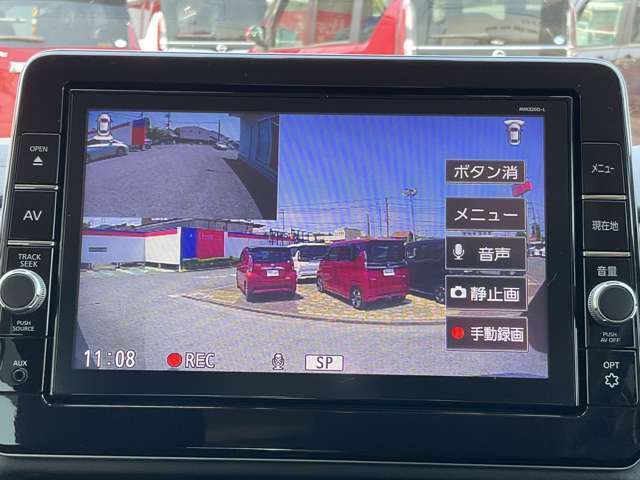 ナビ連動ドライブレコーダー前後。映像と音声で運転を記録してくれるので万が一の時にも安心です。