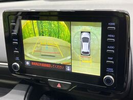 【パノラミックビューモニター】専用のカメラにより、上から見下ろしたような視点で360度クルマの周囲を確認することができます☆縦列駐車や幅寄せ時に活躍してくれます♪
