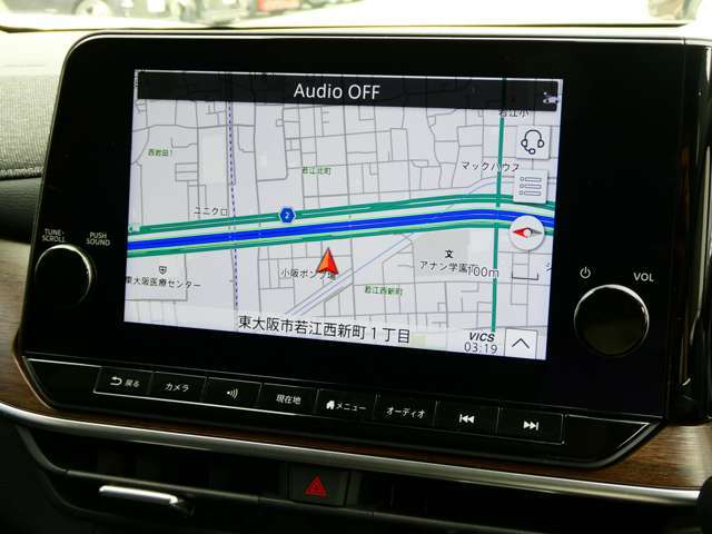 日産純正コネクトナビゲーションが、目的地までご案内致しますので、初めての場所へも安心してお出かけ下さい♪