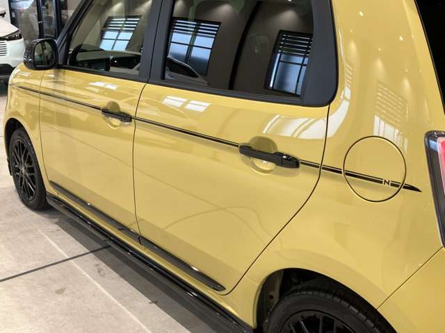 シャープさを感じさせるピンストライプデカールです。さりげない「N」のワンポイントもかっこいいですね！