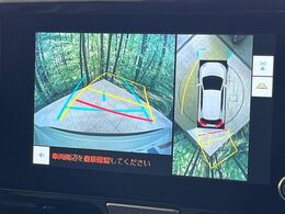 【パノラミックビューモニター】専用のカメラにより、上から見下ろしたような視点で360度クルマの周囲を確認することができます☆死角部分も確認しやすく、狭い場所での切り返しや駐車もスムーズに行えます。