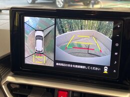 【パノラマモニター】専用のカメラにより、上から見下ろしたような視点で360度クルマの周囲を確認することができます☆死角部分も確認しやすく、狭い場所での切り返しや駐車もスムーズに行えます。