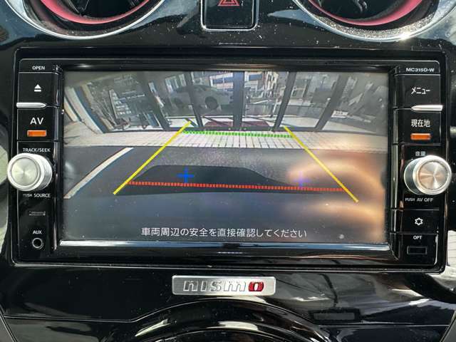 バックカメラも装着しております！後方視界も安心です！