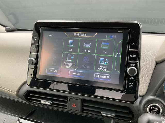 AVソースも豊富です♪音楽の録音機能や、DVD再生機能、Bluetoothも対応です♪