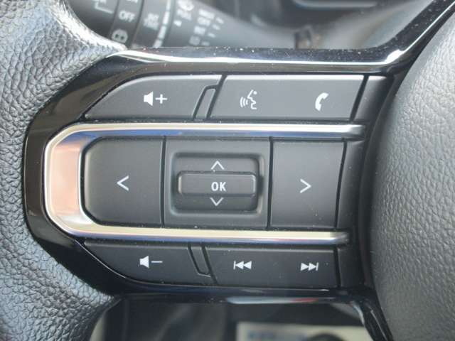 ステアリングには様々なスイッチが付いておりますので運転しながらの操作も楽ちんです！