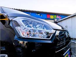 夜間も見やすいLEDヘッドライト装備です！！
