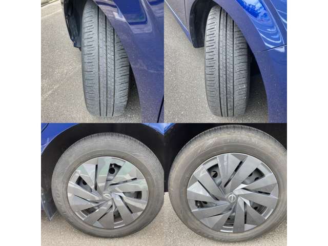 タイヤ4本の溝です。タイヤの溝まだありますが、現車確認の際ご確認ください