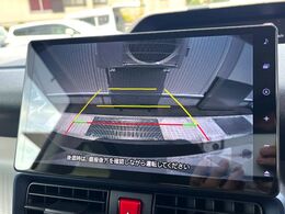 【バックカメラ】駐車時に後方がリアルタイム映像で確認できます。大型商業施設や立体駐車場での駐車時や、夜間のバック時に大活躍！運転スキルに関わらず、今や必須となった装備のひとつです！
