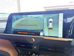 【全周囲カメラ】全周囲カメラがついているので駐車が苦手の方でも安心して後退可能です！ガイドラインも表示されます！クリアランスソナーと合わせて、カメラ映像と音で周囲を確認しながら駐車が可能です！