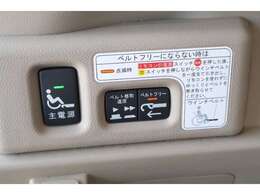車いす引き込みのウインチ用リモコンも付いています。