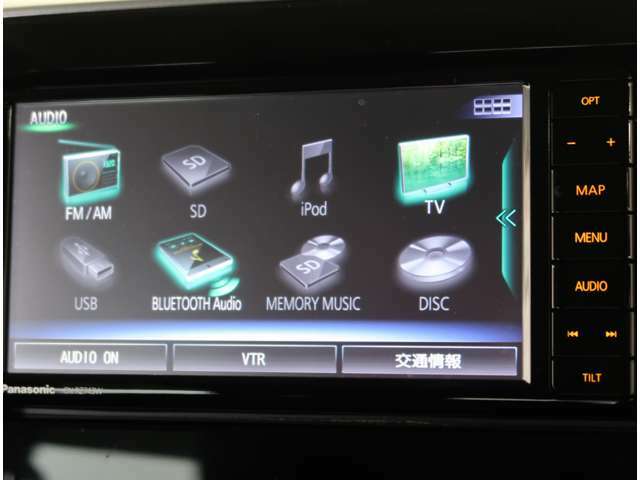パナソニック製7インチナビ　フルセグTV　Bluetoothオーディオ　CD/DVD/SD