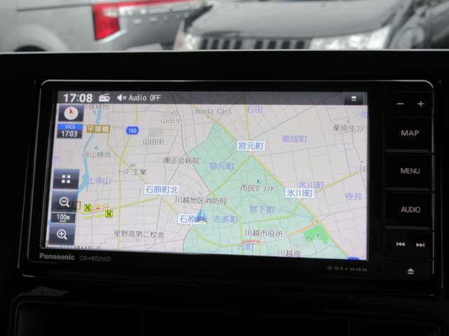 パナソニック製7型ワイドSDメモリーナビ（CN-HE02WD）はとっても見やす～いです☆ブルートゥース対応、ミュージックサーバー付いてます♪