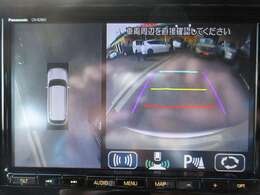 お車を上から見下ろしたような視点で駐車できる便利な全周囲カメラも装備しています！