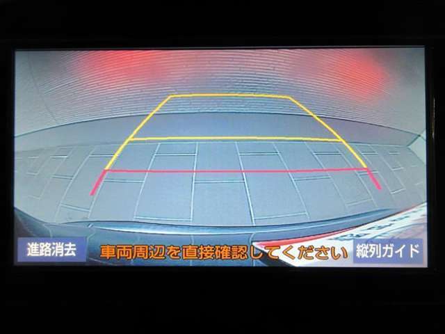 バックモニターで、駐車時に見えにくい後方をしっかり確認できます。