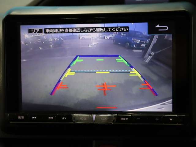 【バックカメラ】ガイド線付きで進路予測できるので駐車もしやすいです♪
