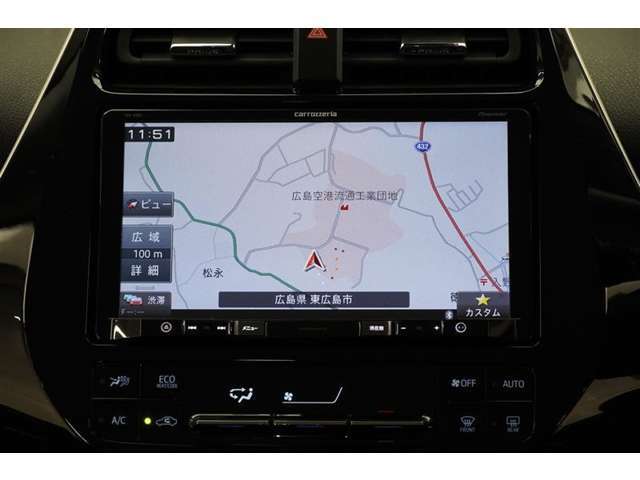 カロッツェリア製ナビ（AVIC-RQ902）を装備しています。