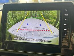 【バックカメラ】駐車時に後方がリアルタイム映像で確認できます。大型商業施設や立体駐車場での駐車時や、夜間のバック時に大活躍！運転スキルに関わらず、今や必須となった装備のひとつです！
