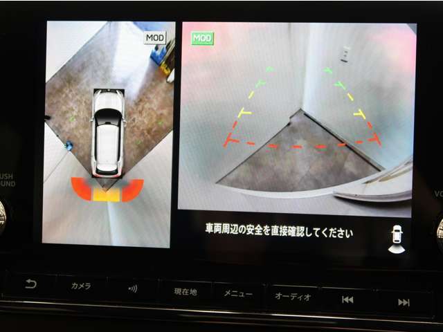 全方位カメラ　障害物センサー