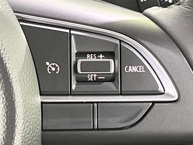 【クルーズコントロール】高速道路もラクラク走行。アクセルを離しても一定速度で走行ができ、長距離運転時の負担を軽減！加速・減速も簡単なスイッチ操作で調整できます。