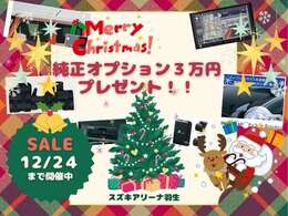 クリスマスセール開催中！12月24日まで！