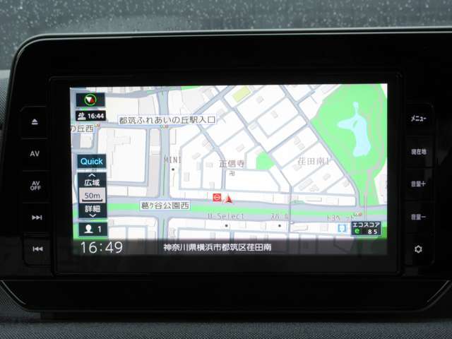 純正メモリーナビ〈MJ323D-L〉装備しております！ 9インチワイドの大型モニターです！