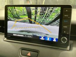 【バックカメラ】駐車時に後方がリアルタイム映像で確認できます。大型商業施設や立体駐車場での駐車時や、夜間のバック時に大活躍！運転スキルに関わらず、今や必須となった装備のひとつです！