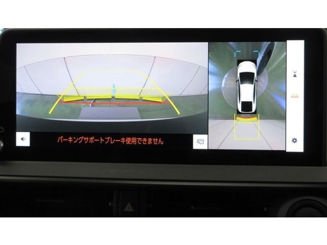 車両を上方から見たような映像をナビ画面に表示するパノラミックビューモニターです。