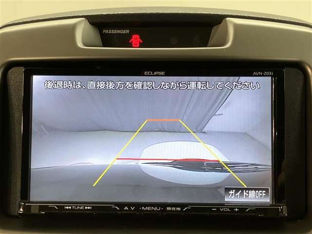 バックモニター付きなので車庫入れの際の後方確認もばっちり♪