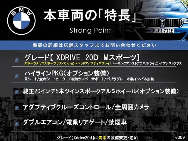 本車両の主な特徴をまとめました。上記の他にもお伝えしきれない魅力がございます。是非お気軽にお問い合わせ下さい。