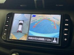 【アラウンドビューモニター】専用のカメラにより、上から見下ろしたような視点で360度クルマの周囲を確認することができます☆死角部分も確認しやすく、狭い場所での切り返しや駐車もスムーズに行えます。