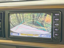 【バックカメラ】駐車時に後方がリアルタイム映像で確認できます。大型商業施設や立体駐車場での駐車時や、夜間のバック時に大活躍！運転スキルに関わらず、今や必須となった装備のひとつです！