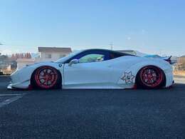 LB-WORKS Bodykit：3点セット/ワークスフェンダー/リアウイング　イデアル：エアサスキット　フォージド：FTF202/20インチ