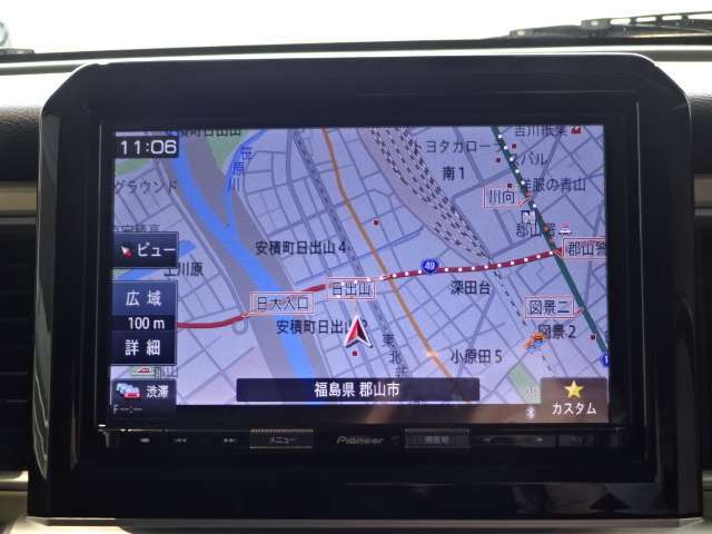 ドライブには必需品！！社外メモリーナビ付きです！フルセグTVも視聴可能です！！