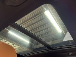 ●パノラマミックガラスルーフ：大迫力のパノラマルーフは、後部座席にまで続いており、開放的な空間をお楽しみいただけます。